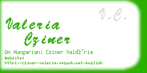 valeria cziner business card